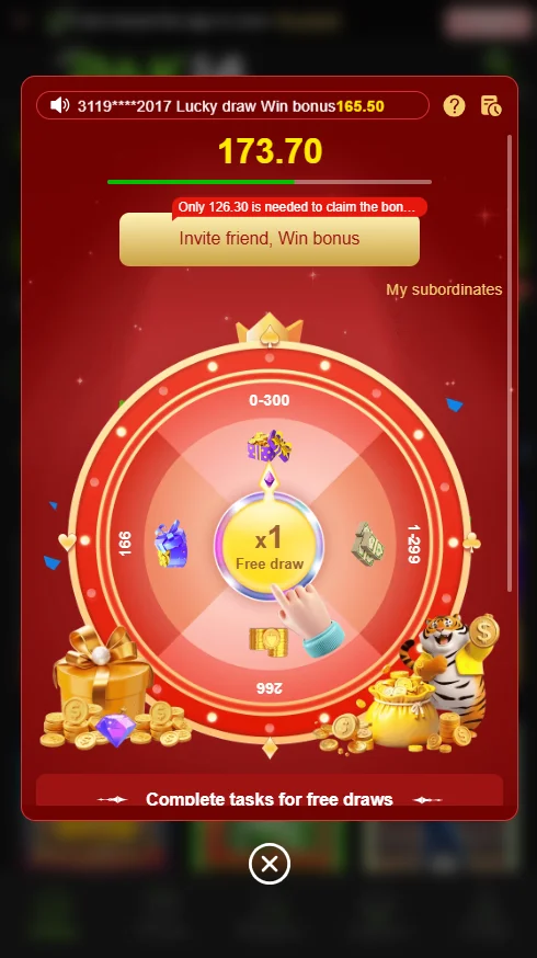PAK14 Game spin wheel