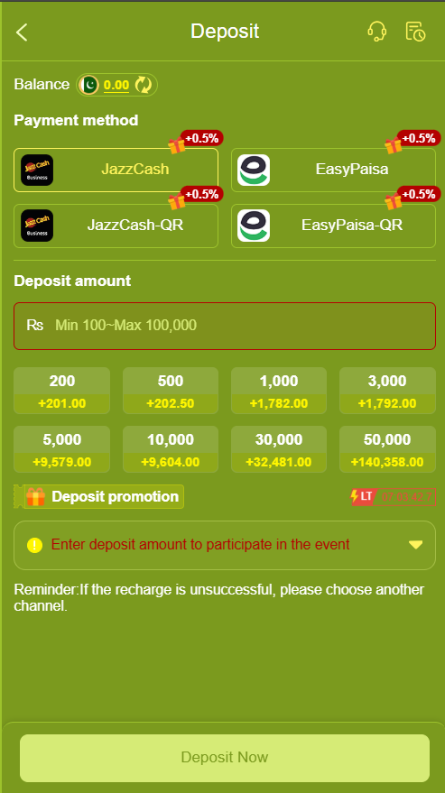 MF777 Game deposit and withdraw