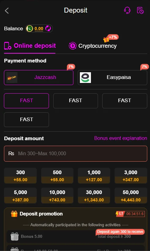 M888 Game Deposit and withdraw