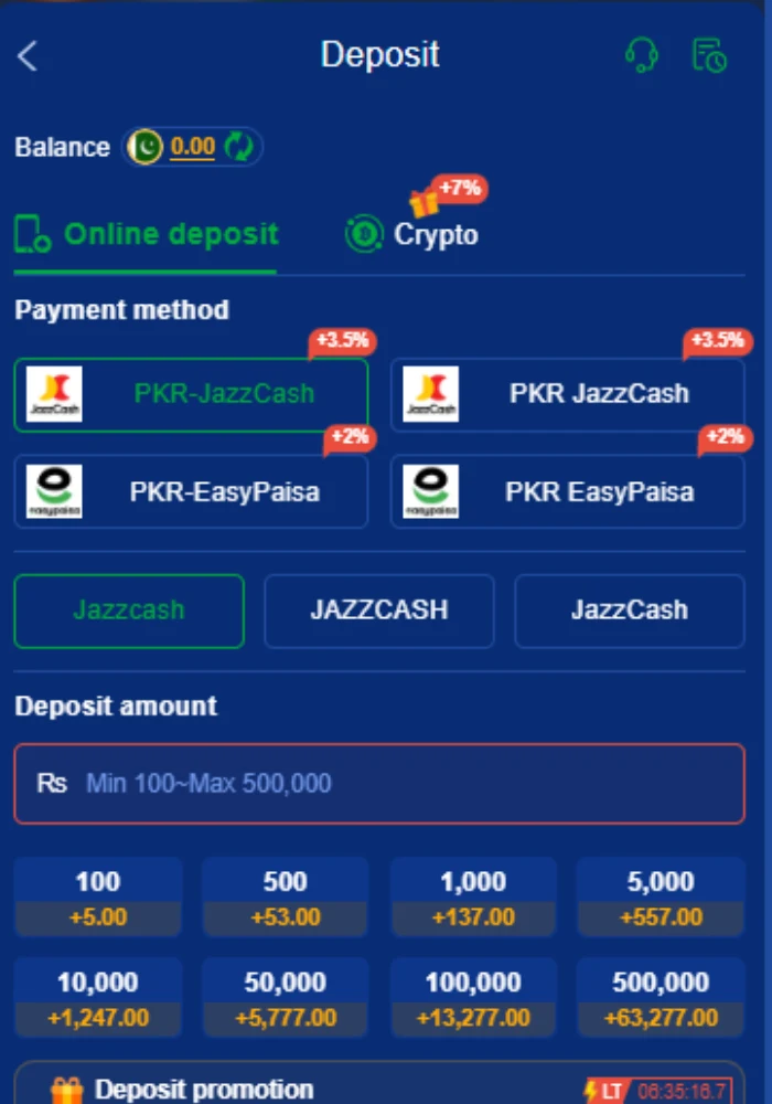 DK999 Game deposit process