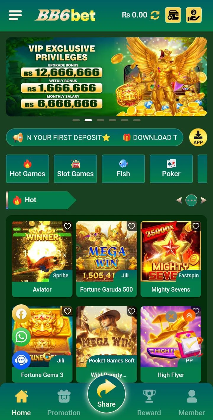 BB6Bet Game home image