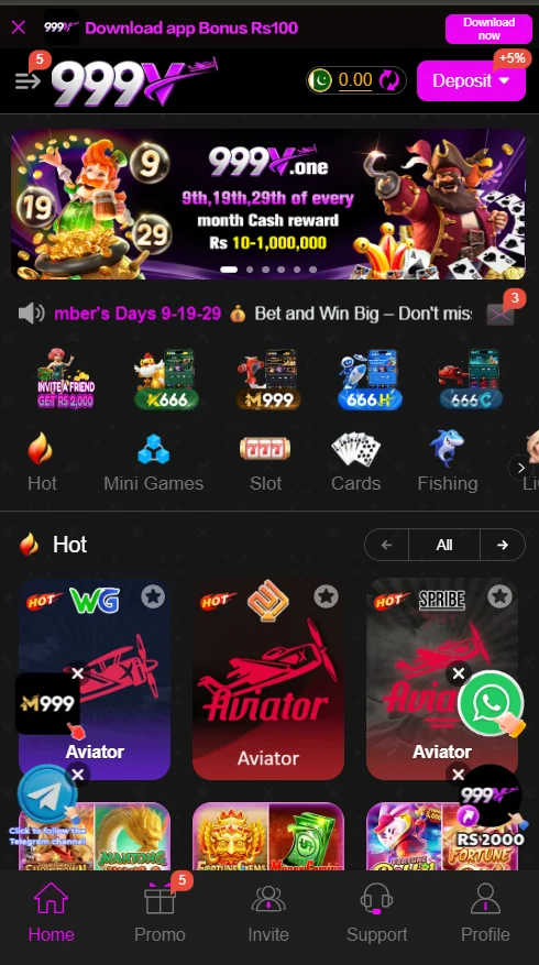 999V Game lobby image