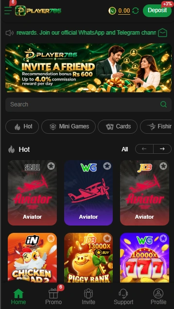 Player 786 Game Home Image